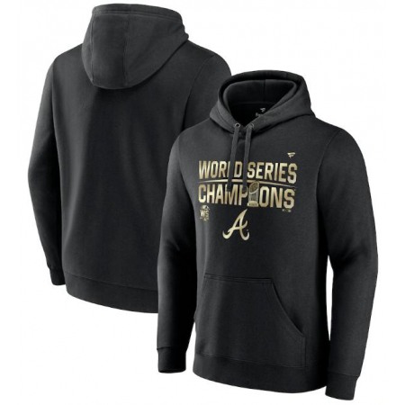 Men's Atlanta Braves 2021 Black World Series Champions Pullover Hoodie