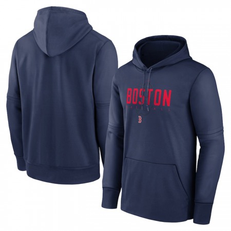 Men's Boston Red Sox Navy Pregame Performance Pullover Hoodie