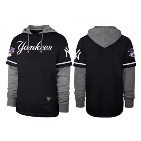 Men's New York Yankees Black/Grey Pullover Hoodie