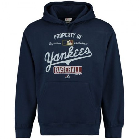 New York Yankees Majestic Vintage Property of Navy MLB Hoodie