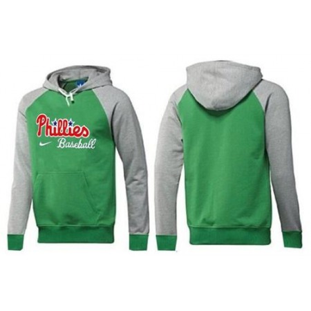 Philadelphia Phillies Pullover Hoodie Green & Grey