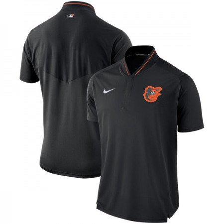 Men's Baltimore Orioles Black Authentic Collection Elite Performance Polo