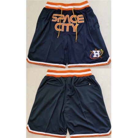 Men's Houston Astros Navy Shorts(Run Small)