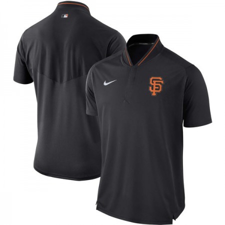 Men's San Francisco Giants Black Authentic Collection Elite Performance Polo