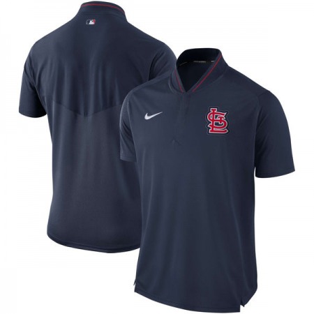 Men's St. Louis Cardinals Navy Authentic Collection Elite Performance Polo