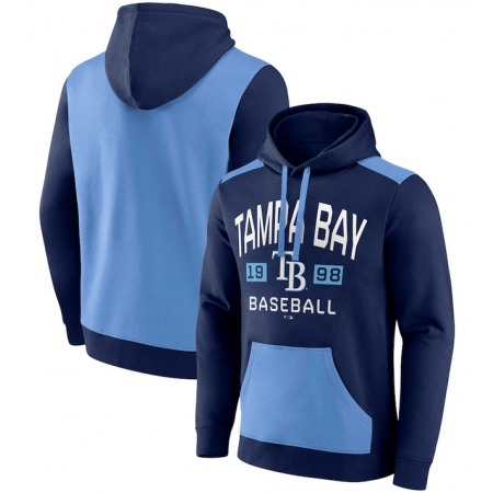 Men's Tampa Bay Rays Navy/Light BlueChip in Pullover Hoodie