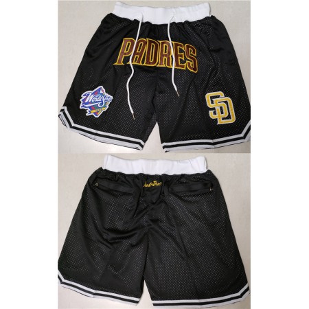 Men's San Diego Padres Black Shorts (Run Small)