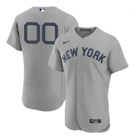 Men's New York Yankees Grey ACTIVE PLAYER Custom 2021 Grey Field of Dreams Flex Base Stitched Baseball Jersey