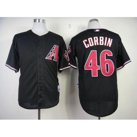 Diamondbacks #46 Patrick Corbin Black Cool Base Stitched MLB Jersey