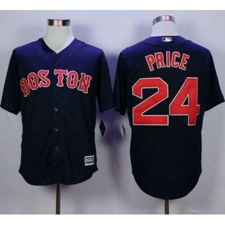 Red Sox #24 David Price Navy Blue New Cool Base Stitched MLB Jersey