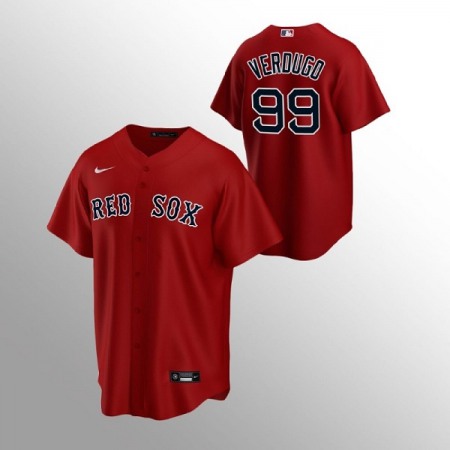 Men's Boston Red Sox #99 Alex Verdugo Red Cool Base Stitched Jersey