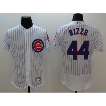 Cubs #44 Anthony Rizzo White Flexbase Authentic Collection Stitched MLB Jersey