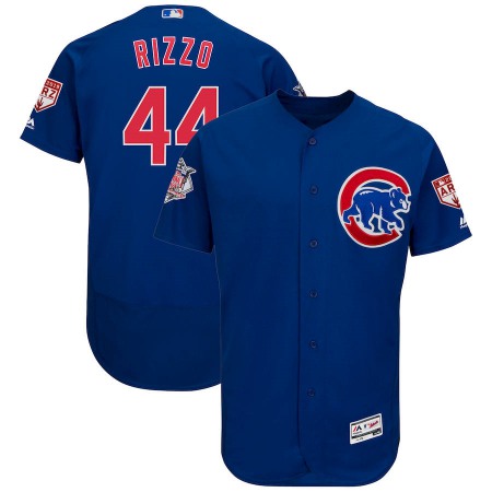 Men's Chicago Cubs #44 Anthony Rizzo Majestic Royal 2019 Spring Training Flex Base Stitched MLB Jersey