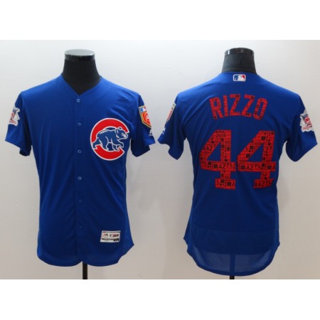 Men's Chicago Cubs #44 Anthony Rizzo Royal 2018 Spring Training Flexbase Stitched MLB Jersey