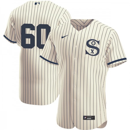 Men's Chicago White Sox #60 Dallas Keuchel 2021 Cream/Navy Field of Dreams Flex Base Stitched Jersey