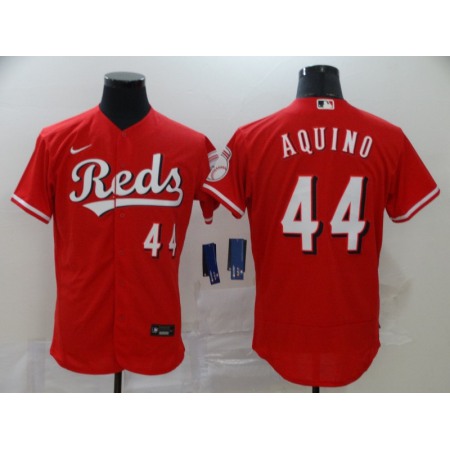 Men's Cincinnati Reds #44 Aristides Aquino Red Flex Base Stitched MLB Jersey