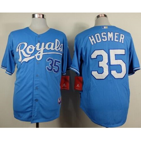 Royals #35 Eric Hosmer Light Blue Alternate 1 Cool Base Stitched MLB Jersey