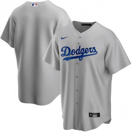 Men's Los Angeles Dodgers Blank Grey Flex Base Stitched Jersey