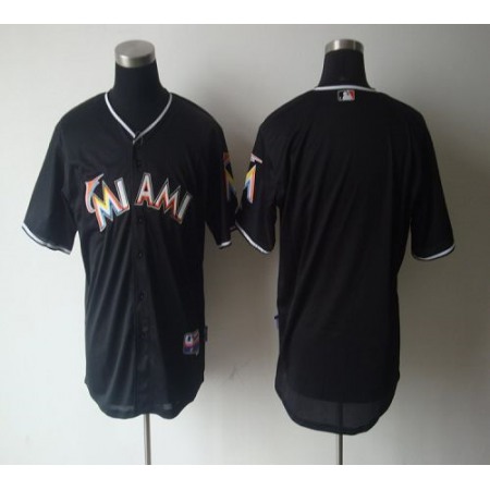 marlins Blank Black 2012 Alternate Stitched MLB Jersey