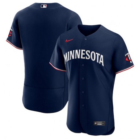 Men's Minnesota Twins Blank Navy 2023 Flex Base Stitched Jersey