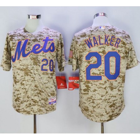 Mets #20 Neil Walker Camo Alternate Cool Base Stitched MLB Jersey