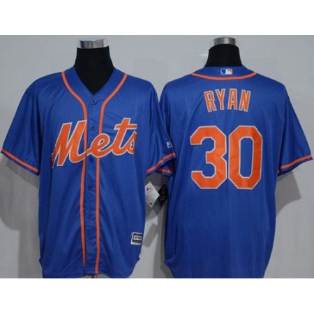 Mets #30 Nolan Ryan Blue New Cool Base Alternate Home Stitched MLB Jersey