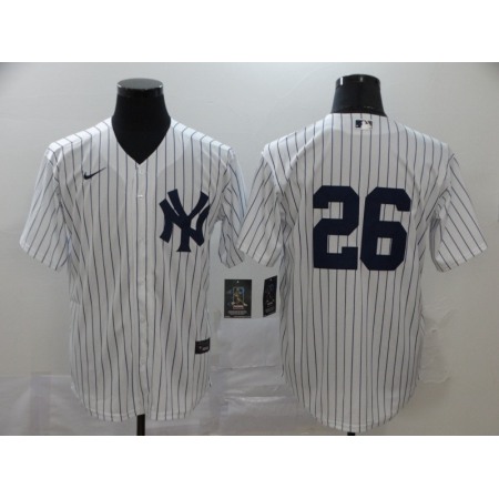 Men's New York Yankees #26 DJ LeMahieu White Cool Base Stitched MLB Jersey