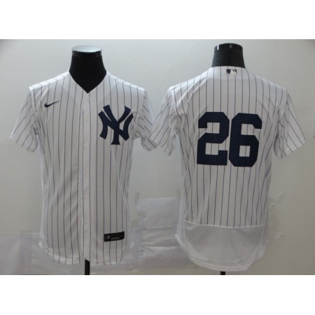 Men's New York Yankees #26 DJ LeMahieu White Flex Base Stitched MLB Jersey