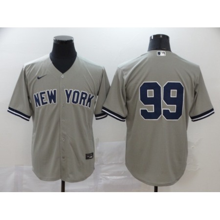 Men's New York Yankees #99 Aaron Judge Grey Cool Base Stitched MLB Jersey