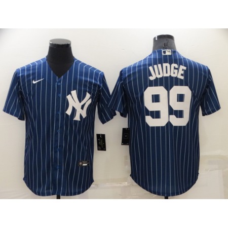 Men's New York Yankees #99 Aaron Judge Navy Cool Base Stitched Jersey