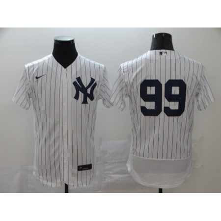 Men's New York Yankees #99 Aaron Judge White Flex Base Stitched MLB Jersey