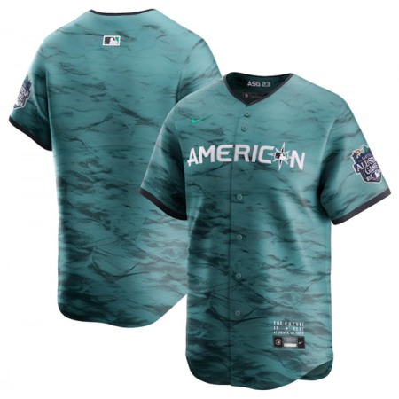 Men's New York Yankees Blank Teal 2023 All-star Cool Base Stitched Baseball Jersey