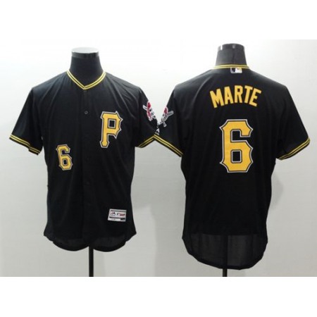 Pirates #6 Starling Marte Black Flexbase Authentic Collection Stitched MLB Jersey