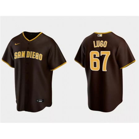 Men's San Diego Padres #67 Seth Lugo Brown Cool Base Stitched Jersey