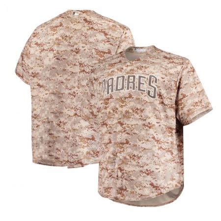 Men's San Diego Padres Blank Camo Majestic Team Cool Base Stitched Jersey