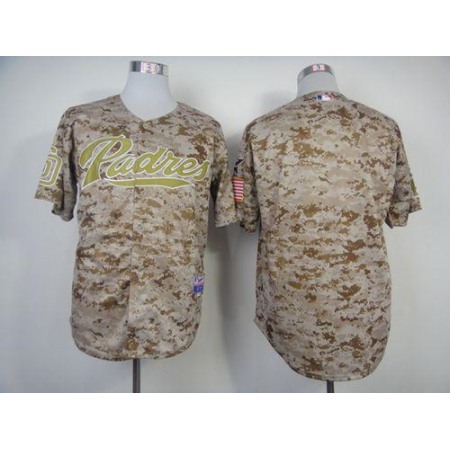 Padres Blank Camo Alternate 2 Cool Base Stitched MLB Jersey