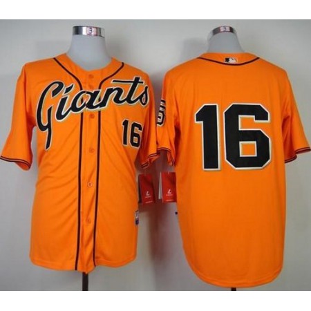 Giants #16 Angel Pagan Orange Cool Base Stitched MLB Jersey