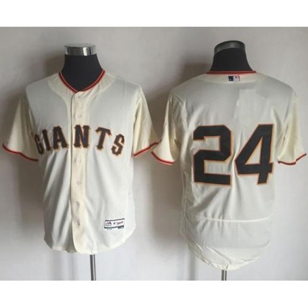 Giants #24 Willie Mays Cream Flexbase Authentic Collection Stitched MLB Jersey