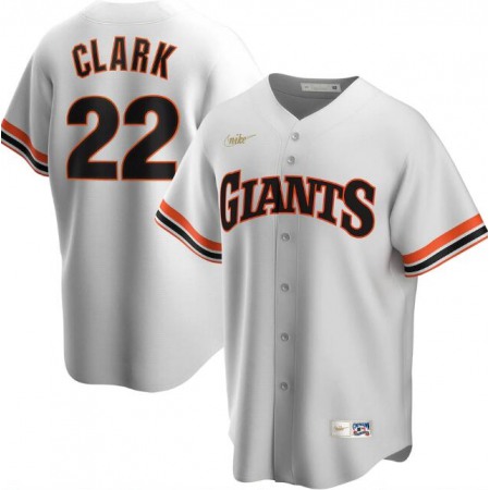 Men's San Francisco Giants #22 Will Clark White Cool Base Stitched Jersey