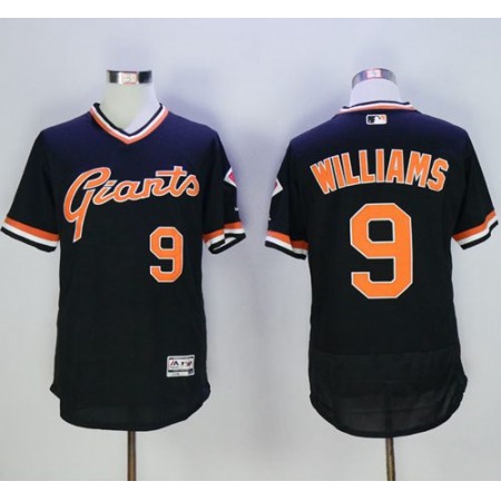 Giants #9 Matt Williams Black Flexbase Authentic Collection Cooperstown Stitched MLB Jersey