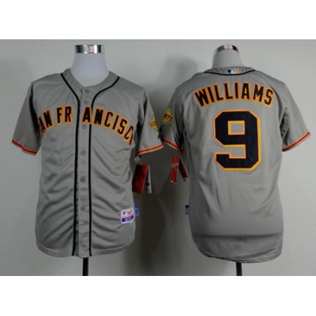 Giants #9 Matt Williams Grey Road Cool Base Stitched MLB Jersey