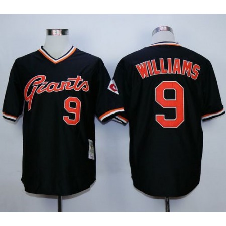Mitchell And Ness Giants #9 Matt Williams Black Stitched MLB Throwback Jersey