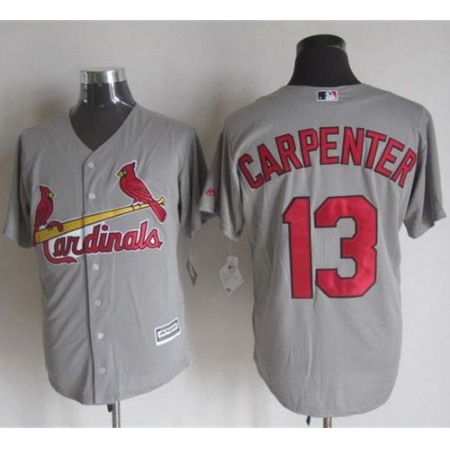 Cardinals #13 Matt Carpenter Grey New Cool Base Stitched MLB Jersey