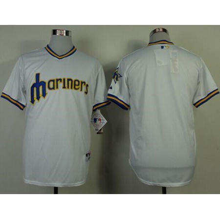 Mariners Blank White 1979 Turn Back The Clock Stitched MLB Jersey