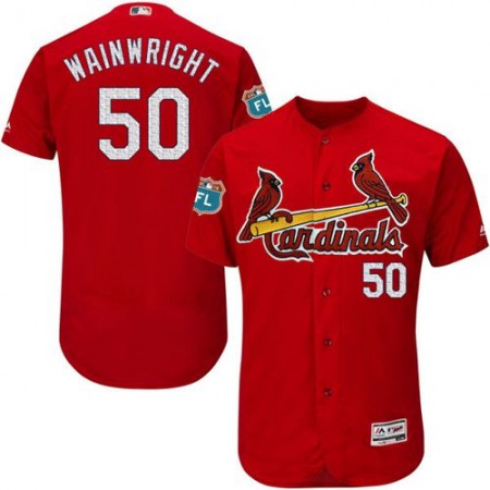 Cardinals #50 Adam Wainwright Red Flexbase Authentic Collection Stitched MLB Jersey