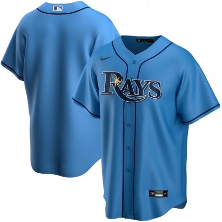 Men's Tampa Bay Rays Blank Blue Cool Base Stitched Jersey