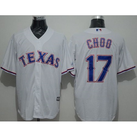 Rangers #17 Shin-Soo Choo White New Cool Base Stitched MLB Jersey