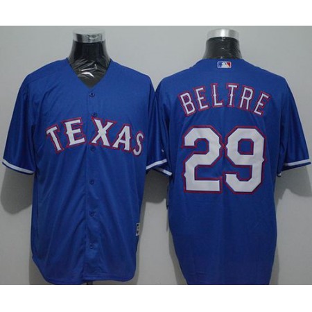 Rangers #29 Adrian Beltre Blue New Cool Base Stitched MLB Jersey