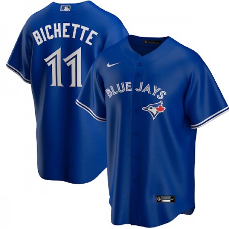 Men's Toronto Blue Jays #11 Bo Bichette Majestic Blue Cool Base Stitched MLB Jersey