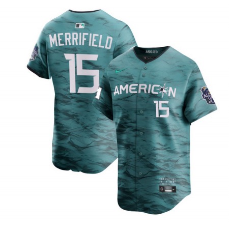 Men's Toronto Blue Jays #15 Whit Merrifield Teal 2023 All-star Cool Base Stitched Jersey